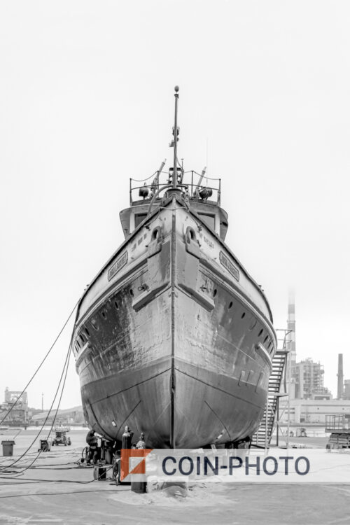 Photo d'un bateau de pompier à New York - 1931