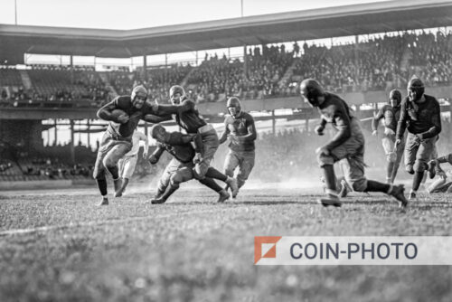Photo d'un match de football US - 1923