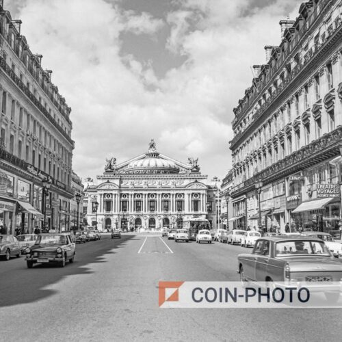 Photo de l'Opéra Garnier à Paris - 1965