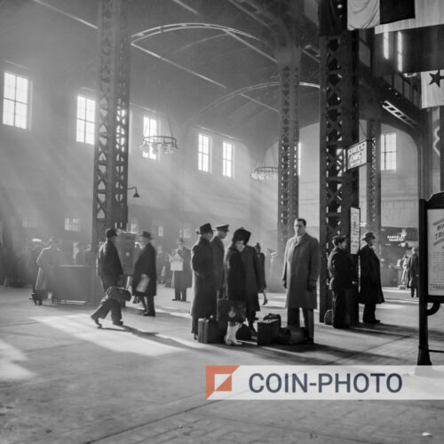 Photo de la gare de Chicago - 1943