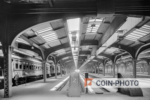 Photo de la gare ferroviaire de Chicago - 1910