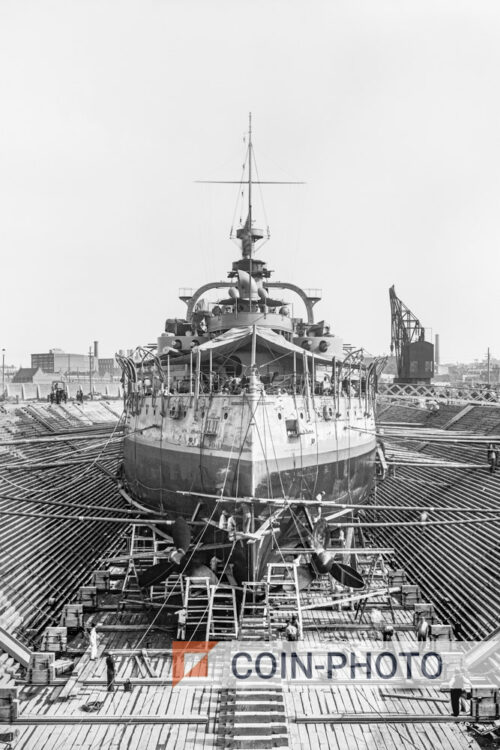 Photo du navire de guerre "USS Massachusetts BB-2" - 1896