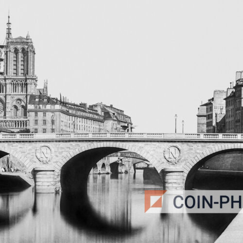 Photo du nouveau pont Saint-Michel à Paris - 1859