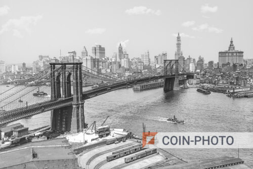 Photo du pont de Brooklyn à New York - 1915