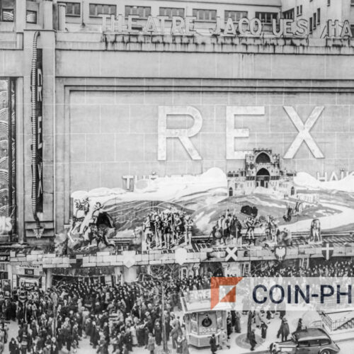 Photo du cinéma "Le Grand Rex" lors de la sortie du film Robin des Bois en 1938