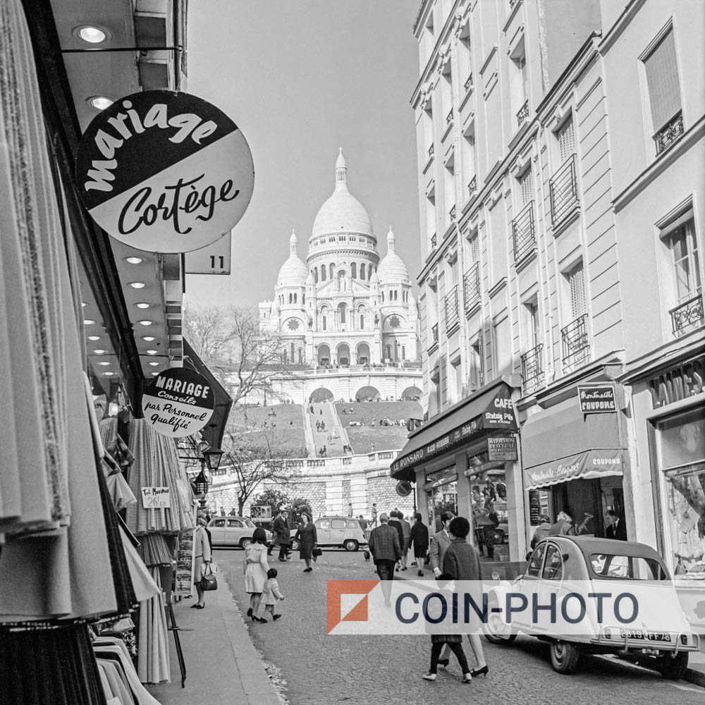 Photo du Sacré-Cœur à Montmartre en 1965