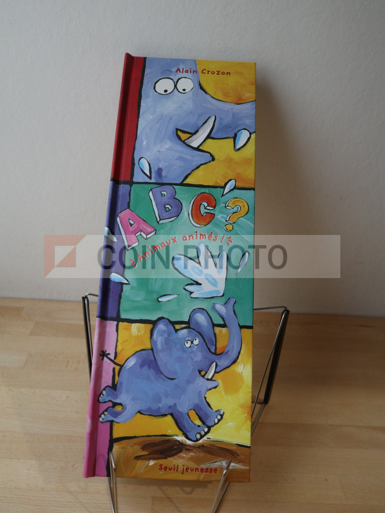 Couverture colorée du livre ABC Animaux Animés d'Alain Crozon aux éditions Seuil Jeunesse