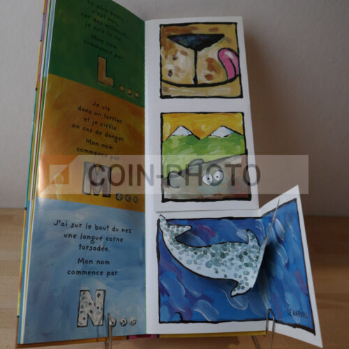 Couverture colorée du livre ABC Animaux Animés d'Alain Crozon aux éditions Seuil Jeunesse