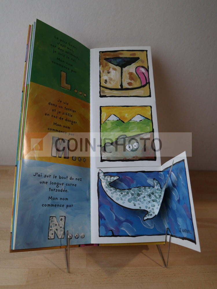 Couverture colorée du livre ABC Animaux Animés d'Alain Crozon aux éditions Seuil Jeunesse