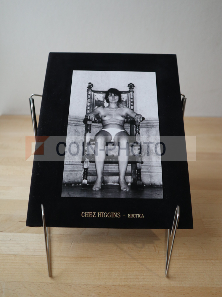 Couverture du portfolio rare Chez Higgins collection Erotica de Jacques Henric et Catherine Millet tirage limité