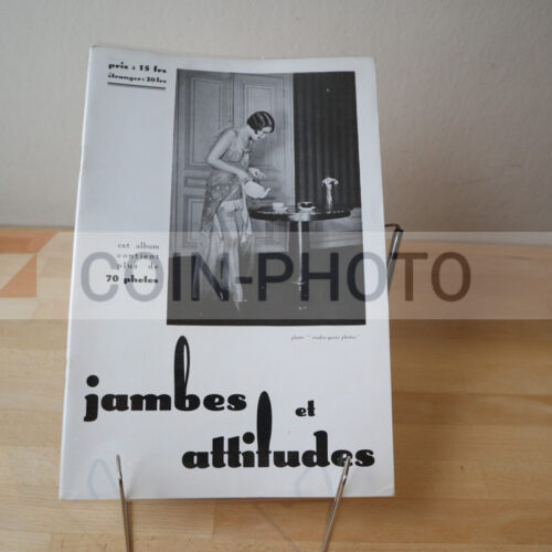 Couverture de la revue de charme Paris-Photos numéro 1 de 1930 titrée Jambes et Attitudes