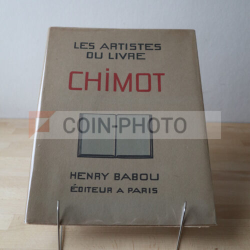 Couverture typographique de la monographie sur Édouard Chimot aux éditions Henry Babou (1931)