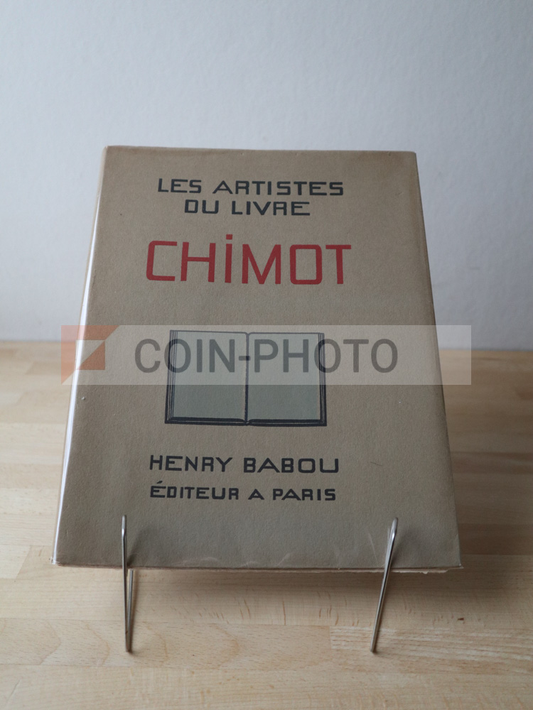 Couverture typographique de la monographie sur Édouard Chimot aux éditions Henry Babou (1931)