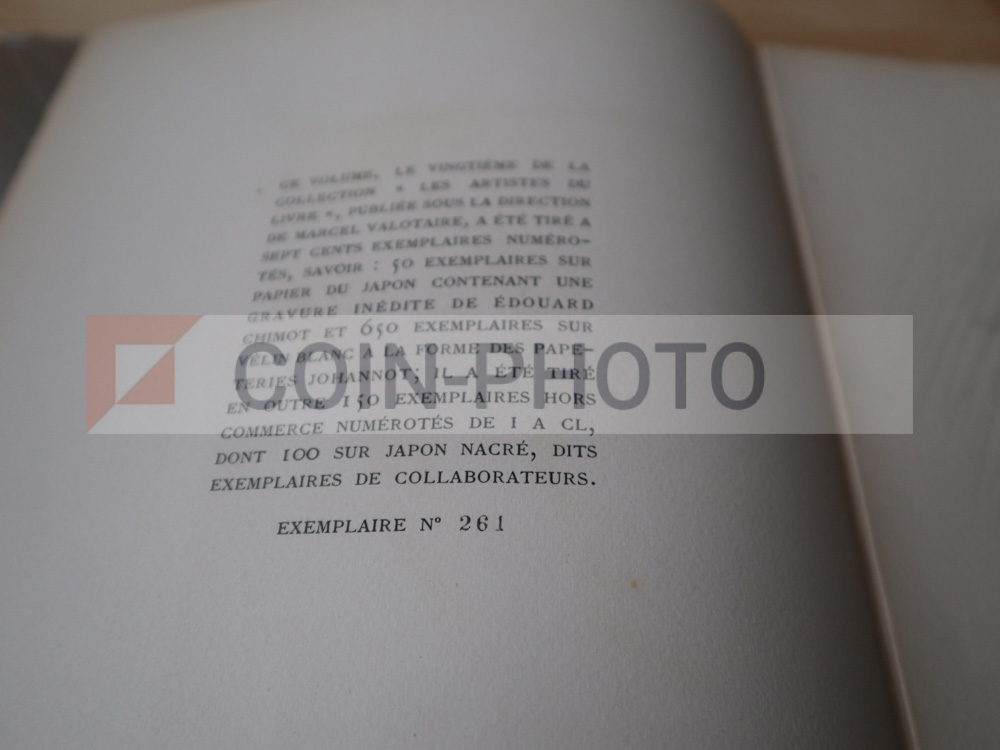 LES ARTISTES DU LIVRE : CHIMOT – Monographie (Henry Babou, 1931 – Numéroté sur Vélin) – Image 2