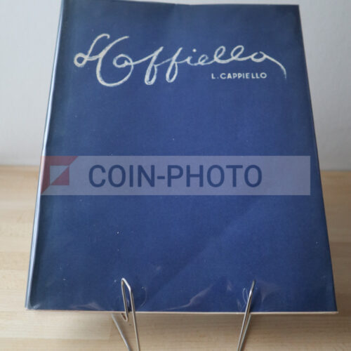 Couverture du livre L. Cappiello sa vie et son oeuvre (1946) avec typographie soignée